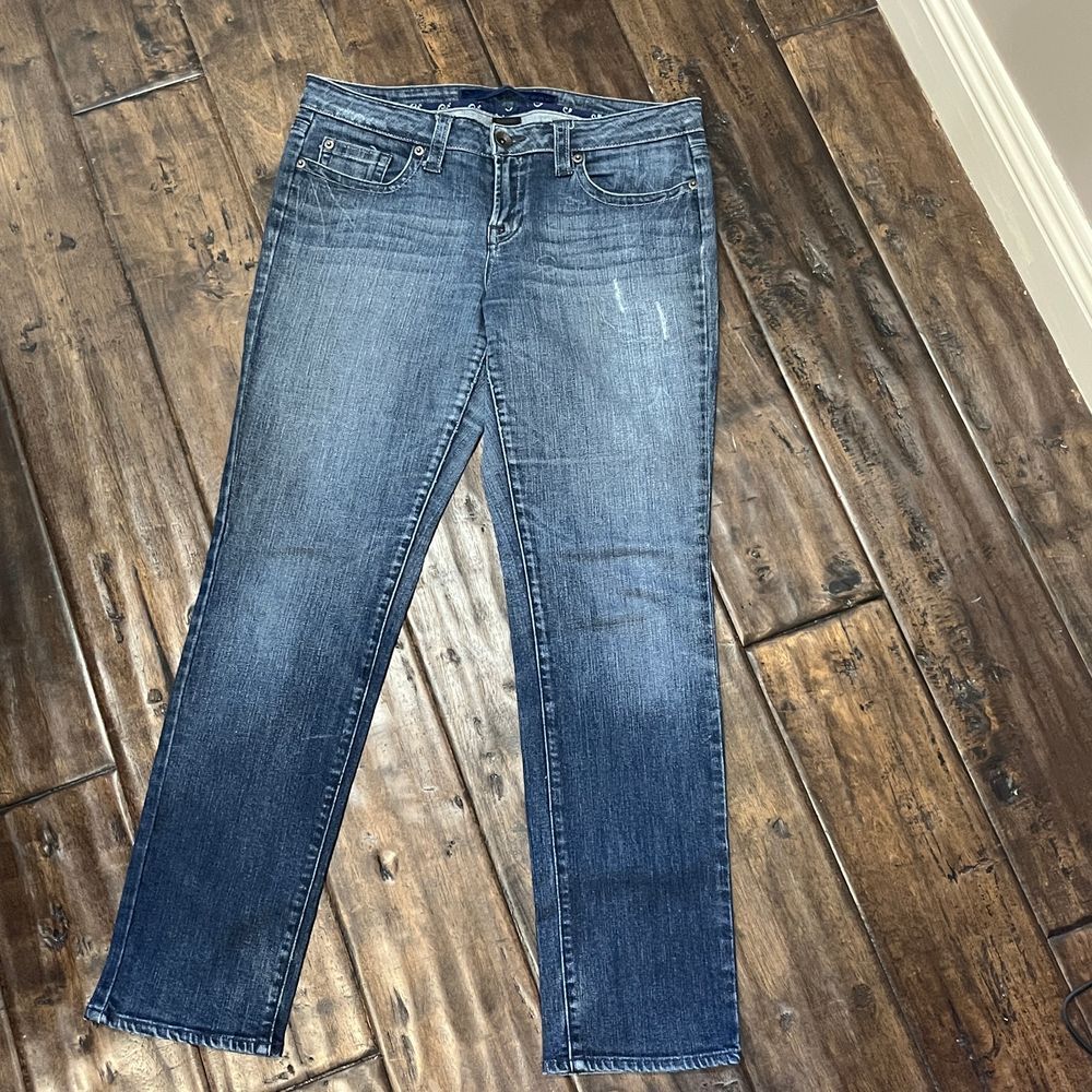 Refuge Jeans Co Distressed Medium Wash Straight Leg Denim Jeans‎ Casual Size 9S